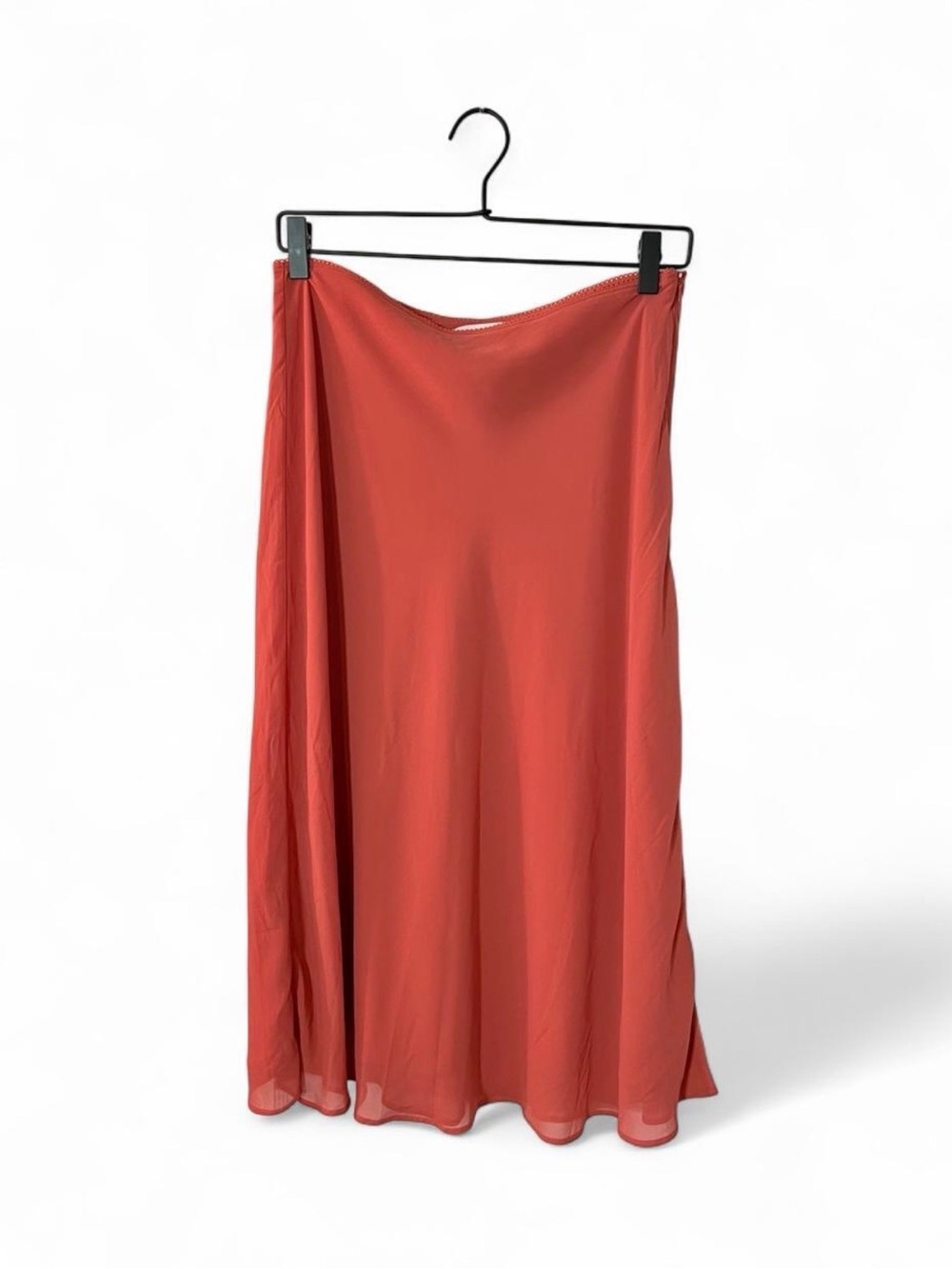 Nordstrom Rack Coral A-Line Midi Skirt Size Medium